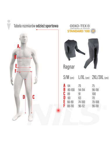 THERMOAKTIVE HOSE GRAU FÜR MÄNNER 2XL/3XL RAGNAR NILS