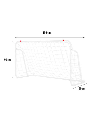 FUßBALLTOR MIT NETZ NILS