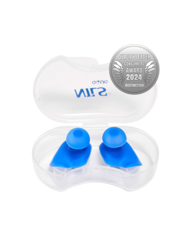 BLAU SILIKON SCHWIMMSTÖPSEL NILS AQUA