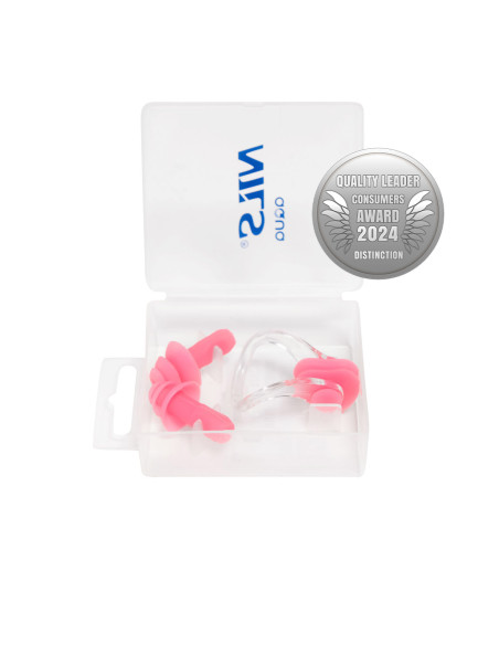 ROSA SCHWIMM-SET SILIKON OHRSTÖPSEL UND NASENKLAMMER NILS AQUA