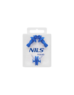 BLAU SCHWIMM-SET SILIKON OHRSTÖPSEL UND NASENKLAMMER NILS AQUA