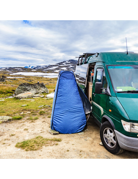 BLAU UMKLEIDEZELT NILS CAMP