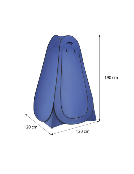 BLAU UMKLEIDEZELT NILS CAMP