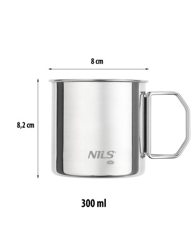 SET MIT BECHERN AUS ROSTFREIEM STAHL NILS CAMP