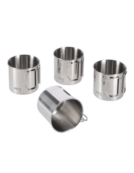 SET MIT BECHERN AUS ROSTFREIEM STAHL NILS CAMP