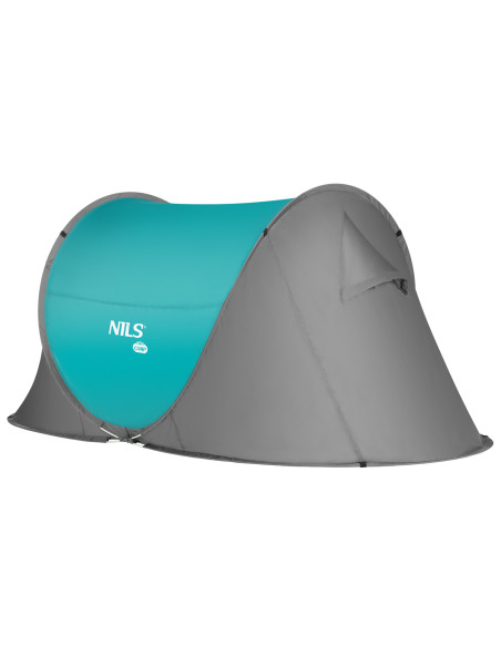 CAMPINGZELT SELBSTAUFBAUEND TÜRKISFARBIG NILS CAMP