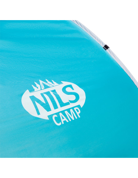 STRANDZELT SELBSTAUFBAUEND TÜRKISFARBIG-GRAU BODEN NILS CAMP