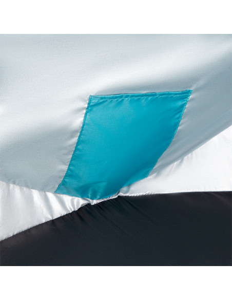 STRANDZELT SELBSTAUFBAUEND TÜRKISFARBIG-GRAU BODEN NILS CAMP