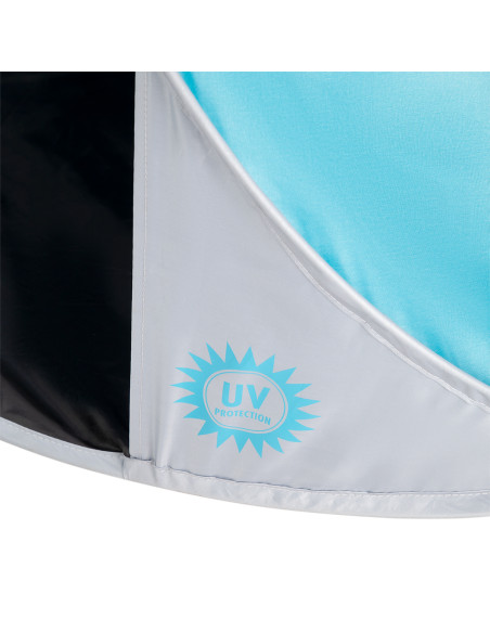 STRANDZELT SELBSTAUFBAUEND TÜRKISFARBIG-GRAU BODEN NILS CAMP