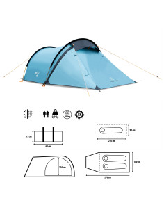 CAMPINGZELT GRÜN NORTH PEAK NILS CAMP