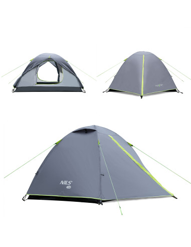 CAMPINGZELT GRAU EXPLORER NILS CAMP