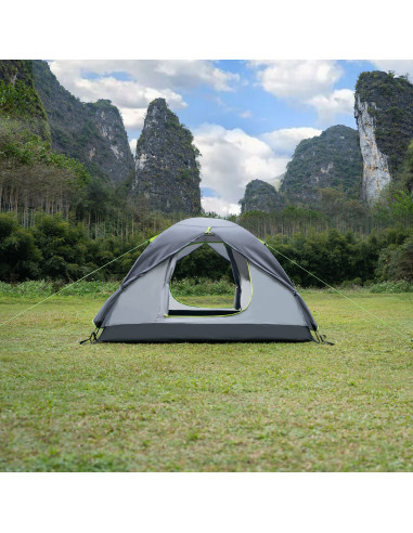 CAMPINGZELT GRAU EXPLORER NILS CAMP