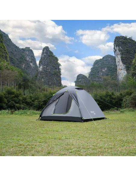 CAMPINGZELT GRAU EXPLORER NILS CAMP