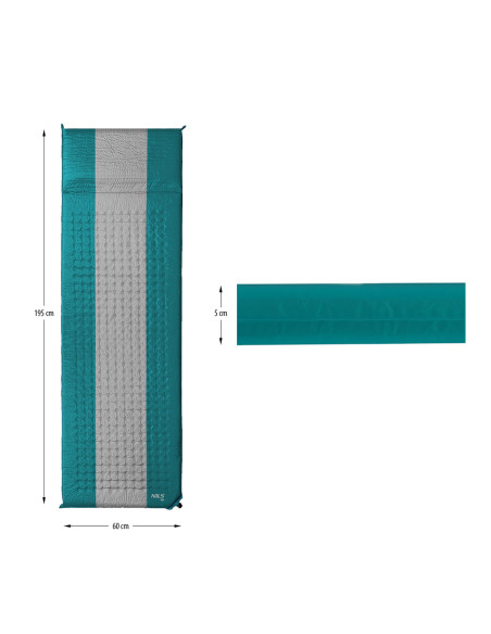 BLAU-GRAU SELBSTAUFBLASENDE MATTE NILS CAMP
