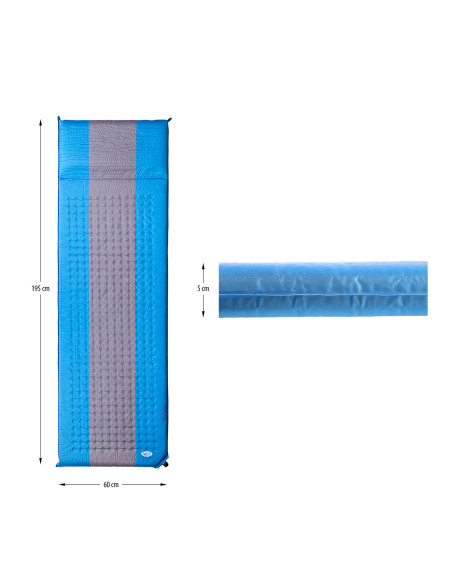 BLAU-GRAU SELBSTAUFBLASENDE MATTE NILS CAMP