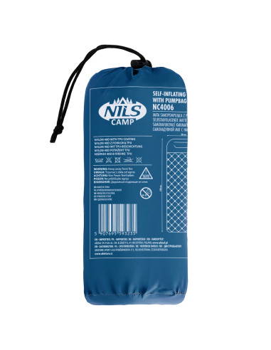 TÜRKISFARBIG TOURISTISCHE MATTE MIT DER LUFTPUMPE NILS CAMP