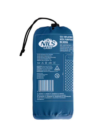 TÜRKISFARBIG TOURISTISCHE MATTE MIT DER LUFTPUMPE NILS CAMP
