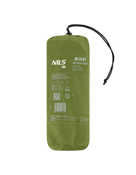 GRÜN MATTE MIT EINGEBAUTER LUFTPUMPE 9CM NILS CAMP