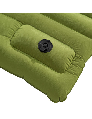 GRÜN MATTE MIT EINGEBAUTER LUFTPUMPE 9CM NILS CAMP