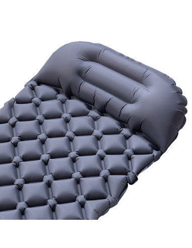 GRAU TOURISTISCHE MATTE MIT DER LUFTPUMPE NILS CAMP