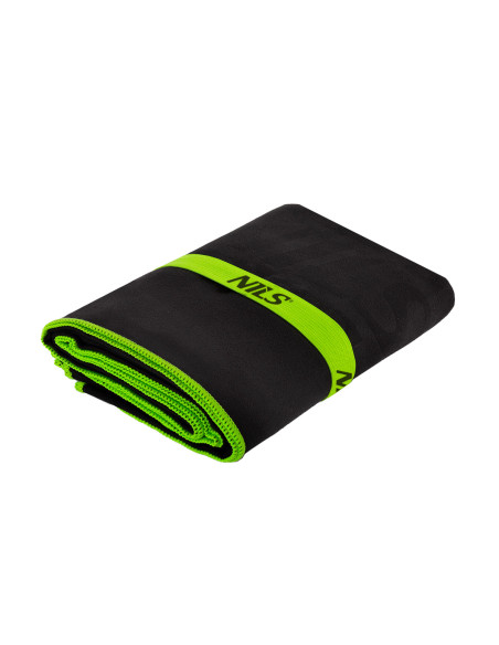 SCHWARZ MIKROFASERHANDTUCH 140x70 cm NILS CAMP