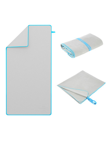 GRAU MIKROFASERHANDTUCH 200X90 cm NILS CAMP