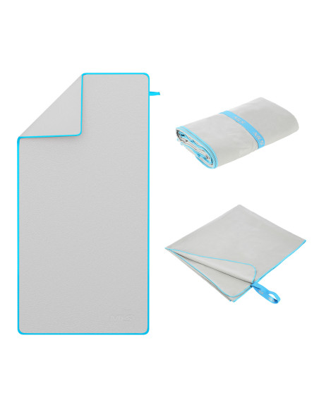 GRAU MIKROFASERHANDTUCH 200X90 cm NILS CAMP