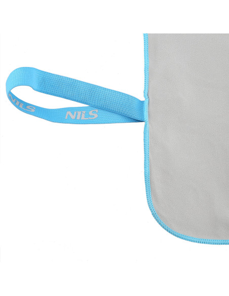 GRAU MIKROFASERHANDTUCH 200X90 cm NILS CAMP