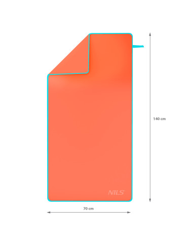 KORALLENROT MIKROFASERHANDTUCH 140X70 CM NILS