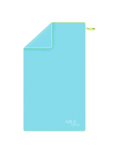 HELLBLAU MIKROFASERHANDTUCH 180x100 cm NILS AQUA