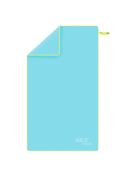 HELLBLAU MIKROFASERHANDTUCH 180x100 cm NILS AQUA