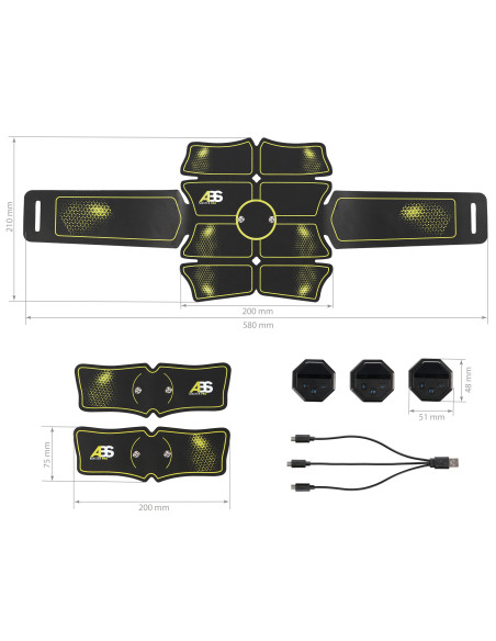 MASTER PRO SUPER MUSKELTRAINER ELEKTROSTIMULATION HMS