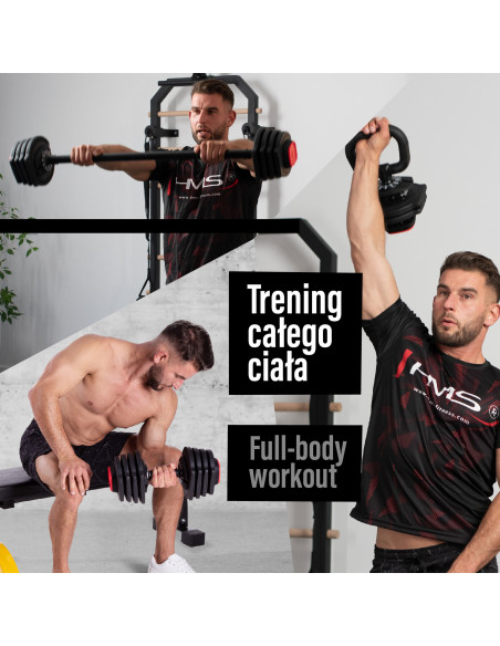 PRO SET 3-IN-1 SET MIT GEWICHTEN 20KG HMS