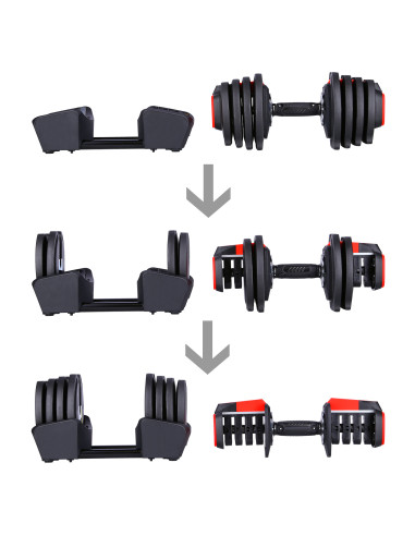 PRO SET 3-IN-1 SET MIT GEWICHTEN 20KG HMS