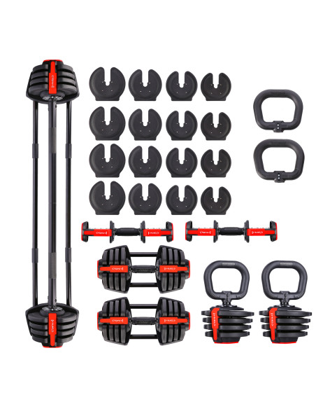 PRO SET 3-IN-1 SET MIT GEWICHTEN 20KG HMS