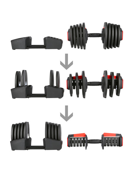 PRO SET 3-IN-1 SET MIT GEWICHTEN 40KG HMS