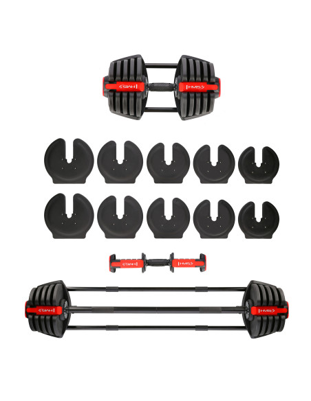 PRO SET 3-IN-1 SET MIT GEWICHTEN 40KG HMS