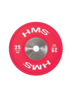 PROFI SET (8 STK. - 10,15,20,25) SET MIT OLYMPISCHEN BUMPER-HANTELSCHEIBEN HMS 2