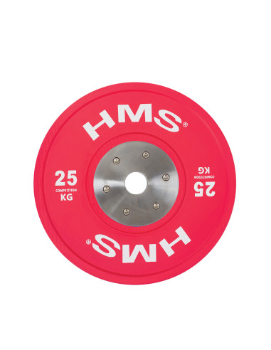 PROFI SET (8 STK. - 10,15,20,25) SET MIT OLYMPISCHEN BUMPER-HANTELSCHEIBEN HMS