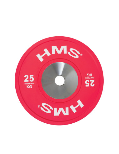 PROFI SET (8 STK. - 10,15,20,25) SET MIT OLYMPISCHEN BUMPER-HANTELSCHEIBEN HMS