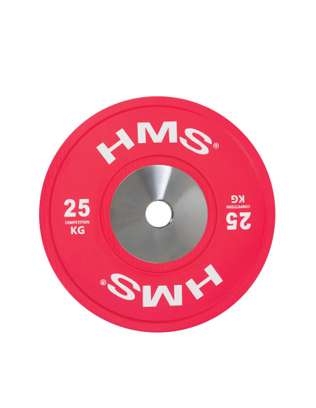 PROFI SET (8 STK. - 10,15,20,25) SET MIT OLYMPISCHEN BUMPER-HANTELSCHEIBEN HMS