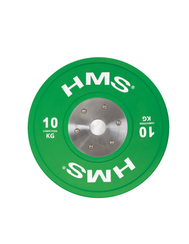 PROFI SET (8 STK. - 10,15,20,25) SET MIT OLYMPISCHEN BUMPER-HANTELSCHEIBEN HMS