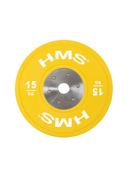 PROFI SET (8 STK. - 10,15,20,25) SET MIT OLYMPISCHEN BUMPER-HANTELSCHEIBEN HMS