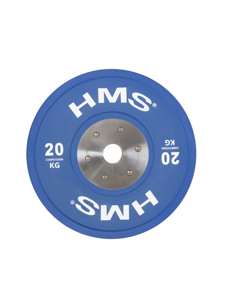 PROFI SET (8 STK. - 10,15,20,25) SET MIT OLYMPISCHEN BUMPER-HANTELSCHEIBEN HMS