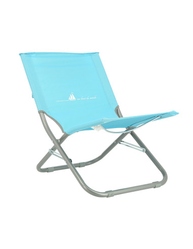 BLAU STRANDSTUHL MIT KISSEN NILS CAMP