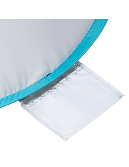 STRANDZELT SELBSTAUFBAUEND GRAU-TÜRKISFARBIG BODEN NILS CAMP