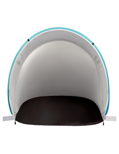 STRANDZELT SELBSTAUFBAUEND GRAU-TÜRKISFARBIG BODEN NILS CAMP