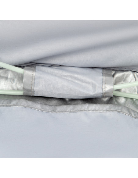 STRANDZELT SELBSTAUFBAUEND GRAU-TÜRKISFARBIG BODEN NILS CAMP