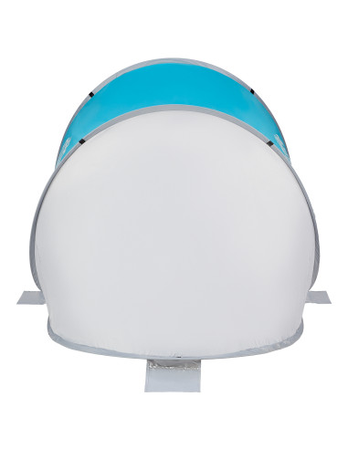 STRANDZELT SELBSTAUFBAUEND BLAU-GRAU BODEN NILS CAMP