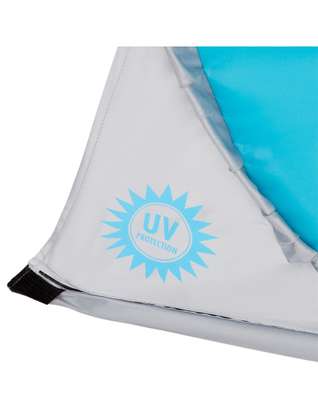 STRANDZELT SELBSTAUFBAUEND BLAU-GRAU BODEN NILS CAMP